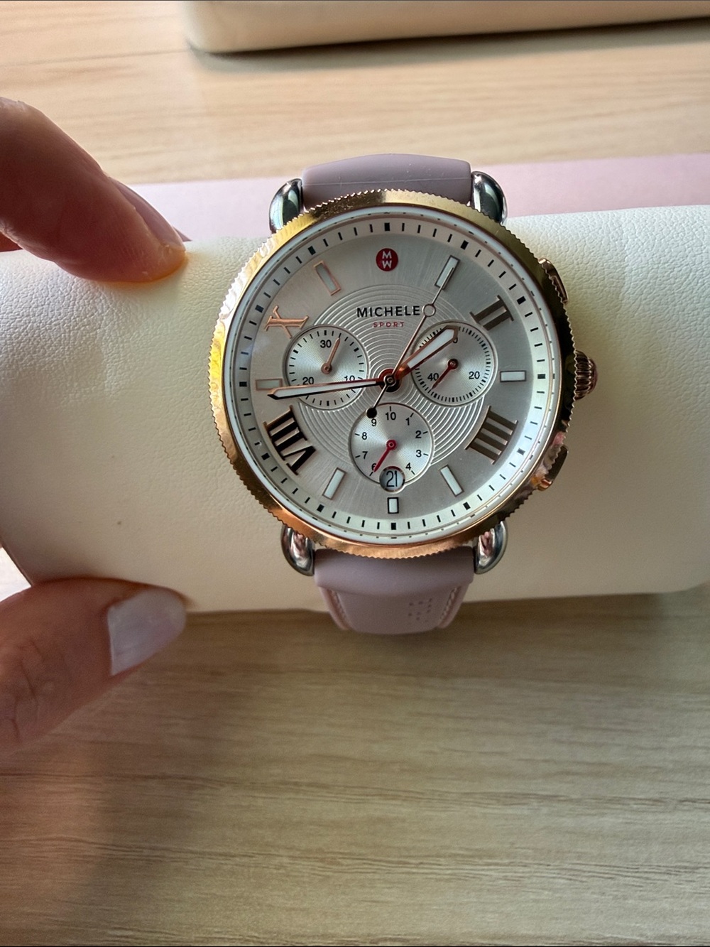 Michele Sporty Sport Sail Watch- Pink
